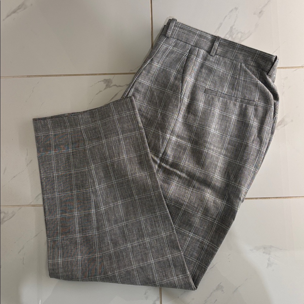 Sandro Light Blue and Grey Detail Trousers
